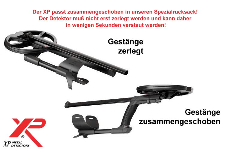 Metalldetektor XP DEUS X35 mit Display und 28cm Spule 